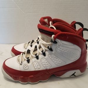Nike Air Jordan 9 Retro Gym Red size 6.5y OG IX 302359-160 White Red
